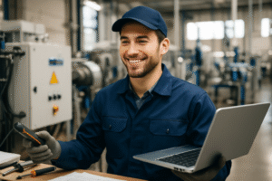 optimisez votre maintenance industrielle avec notre voicebot dédié, conçu pour offrir un support technique instantané lors de vos appels. améliorez l'efficacité de votre équipe et réduisez les temps d'arrêt grâce à une assistance vocale intuitive.