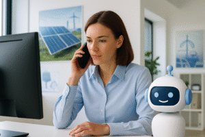 découvrez notre service de voicebot dédié aux entreprises de panneaux solaires, offrant un accueil téléphonique innovant pour gérer vos appels efficacement et améliorer l'expérience client. simplifiez la communication et optimisez votre temps avec notre solution intelligente.